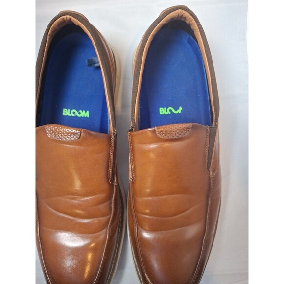 NUNN BUSH KORE Men\'s Cognac Leather Slip-On Loafers Comfort Shoes Size 9.5 main image 9